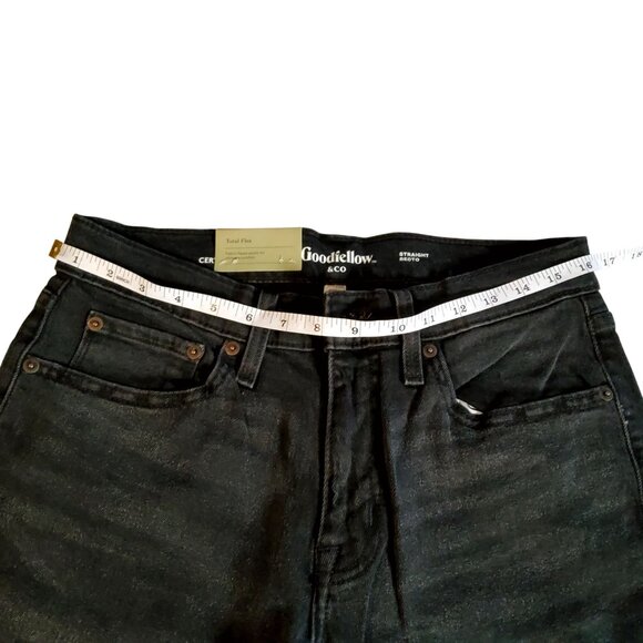 Goodfellow & Co Mens Black Stretch Jeans 30x32 Cotton Elastane Blend StraightFit - Picture 3 of 10